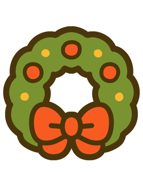 クリスマスリース クリスマスリース クリスマスリース,リース,クリスマス,12月,冬,クリスマスイラスト,イベント,手書き,手描き,挿絵のイラスト素材