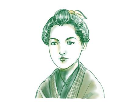 Higuchi Ichiyo, JPG and PNG Higuchi Ichiyo, higuchi kazuaki, analog style, hand-drawn wind, JPG and PNG
