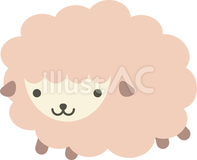 ひつじ01 ひつじ,ヒツジ,羊のイラスト素材