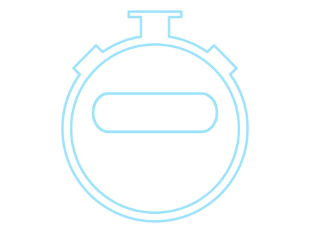 時間計測・ストップウォッチアイコン ストップウォッチ,タイマー,アイコン,時間,時刻,計測,スピード,締切,期限,カウントダウンのイラスト素材