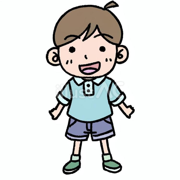 小学生の男の子１ 小学生,男の子,子供のイラスト素材