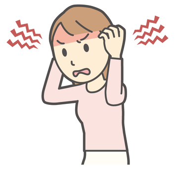  ロングヘア女性-180-バスト 怒る,女性,女の子,人物,かわいい,怒り,キレる,ムカつく,喧嘩,プンプンのイラスト素材