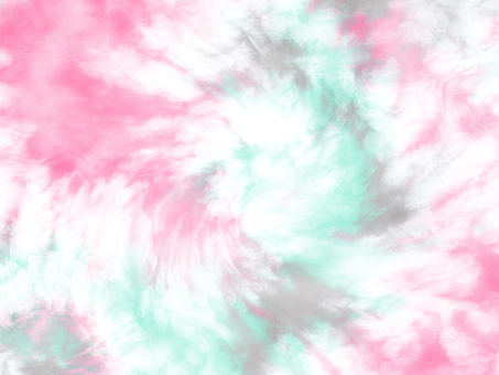 タイダイ風背景（ピンク×ミントグリーン） タイダイ,タイダイ柄,ピンク,ミントグリーン,カラフル,染物,絞り染め,にじみ,水彩,壁紙のイラスト素材