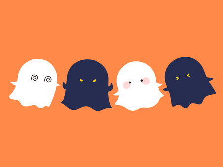 ハロウィンおばけのアイコン ハロウィン,おばけ,アイコン,かわいい,ポップ,ベクター,ハロウィーン,ミニキャラ,キャラクター,幽霊のイラスト素材