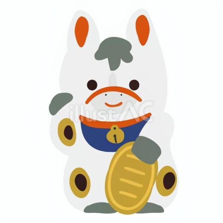 まねき馬 馬,招き馬,まねき馬のイラスト素材