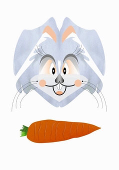 rabbit, ein kaninchen, karotten, tier, JPG and PNG