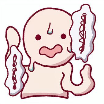 焦る、弁解、言い訳中の人 焦り,言い訳,困る,困惑,弁解,吹き出し,動揺,不安,混乱,汗のイラスト素材