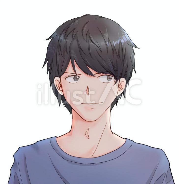 男性 男性,青年,tシャツのイラスト素材