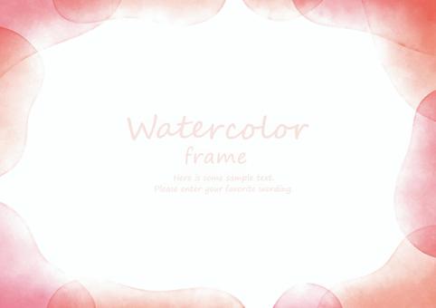 Pop watercolor frame, , JPG, PNG and AI