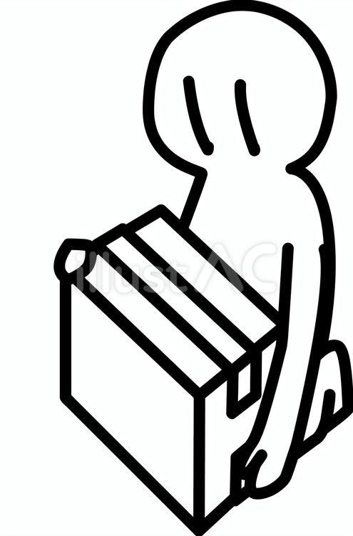 持ち上げる 人物,運ぶ,仕事のイラスト素材