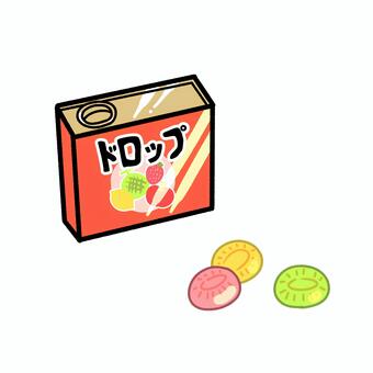 缶のアメ 缶,アメ,キャンディ,お菓子,金属缶,容器,レトロ,ドロップのイラスト素材