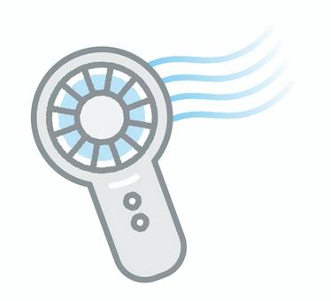 シンプルなハンディファン ハンディファン,扇風機,電化製品,熱中症,熱中症対策,熱中症予防,夏,冷風,風,涼しいのイラスト素材