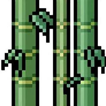竹林（ドット絵） 竹林,竹,植物のイラスト素材