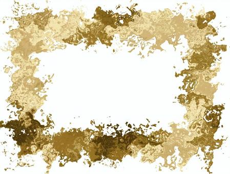 ゴールドのマーブルフレーム マーブル,抽象的,アブストラクト,フレーム,枠,背景,壁紙,ゴールド,茶色,ブラウンのイラスト素材