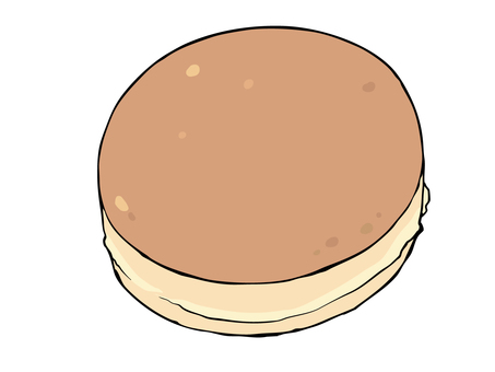 二重焼き 大判焼き 今川焼 二重焼き,大判焼き,今川焼,和菓子,食べ物,スイーツ,屋台,主線あり,イラスト素材,広告のイラスト素材