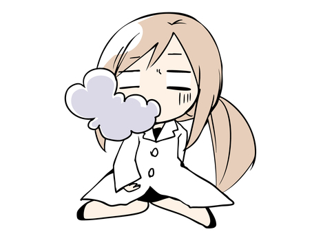 白衣を着た女性 あわわ 女性,白衣,女医,先生,泡,白目,気絶,眉間,衝撃,ショックのイラスト素材