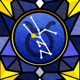 シームレスな色鉛筆風で牡牛座　ｐ  牡牛座,おうし座,星座,星,占い,運勢,色鉛筆画,手描き風,色鉛筆,にじみのイラスト素材