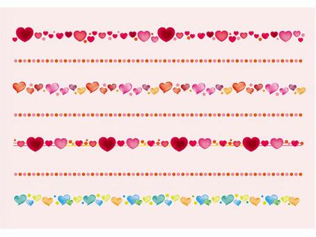 Heart strip, JPG and AI