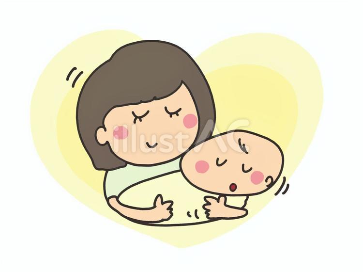 ママと赤ちゃん ママと赤ちゃん 赤ちゃん,ママ,お母さんのイラスト素材