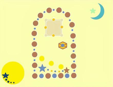 別世界への扉 扉,ドア,月,星,マル,窓のイラスト素材