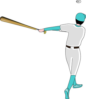 Illustration, baseball, batter, aby trafić, 