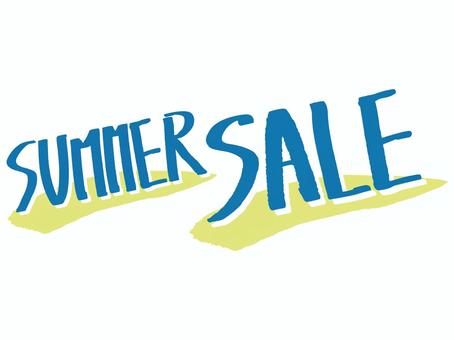 手描きSUMMER SALEのポップ文字 summer,sale,サマーセール,セール,夏,ポップ,手描き風,手書き文字,セール文字,販促のイラスト素材