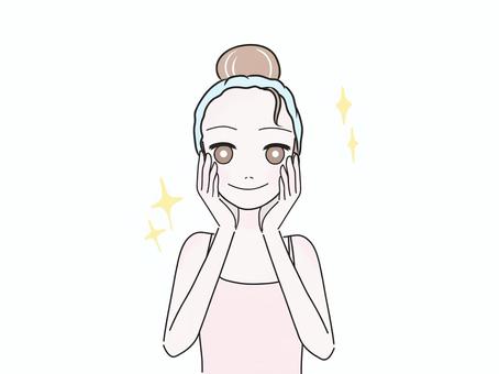 美肌になる女性