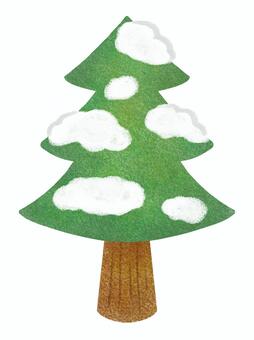 雪が積もったもみの木 もみの木,木,冬,雪,積雪,雪景色,クリスマス,屋外,森,林のイラスト素材