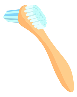 Denture brush (brush for dentures), brush, prosthesis toothbrush, denture brush, JPG, PNG and AI