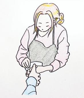 ネイリスト ネイリスト,ネイル,ネイルサロン,爪,美容,エプロン,爪やすり,マニキュア,女性,職業のイラスト素材