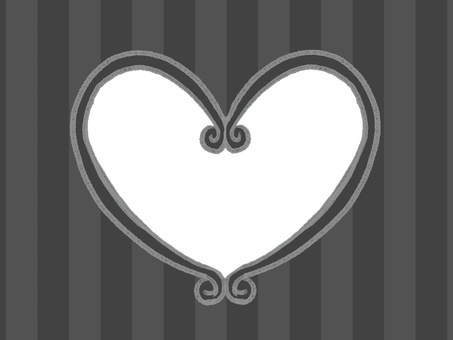 バレンタインフレーム黒