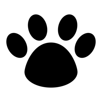 ネコの足跡黒色 ねこ,足跡,肉球,飼い猫,動物,野良猫,ペット,かわいい,透過のイラスト素材