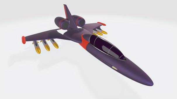 ティルトジェットブースター戦闘機② 戦闘機,かっこいい,sf,ジェット,ブースター,エンジン,コックピット,ミサイル,ロケット,垂直尾翼のイラスト素材