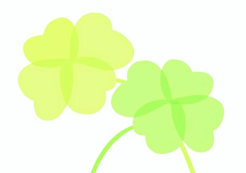 四つ葉のくろーばー 四つ葉,クローバー,シロツメクサ,幸運,シンボルのイラスト素材