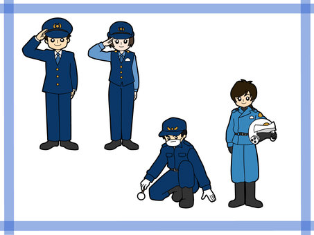 Illustration, पुलिस अधिकारी, अपराधी, कॉप, 