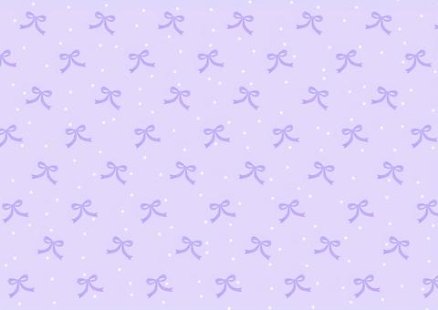 ランダムドットと水彩リボン背景(紫 リボン,ドット,背景,水玉,紫,むらさき,紫色,手描き,手書き,可愛いのイラスト素材