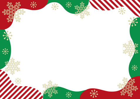 流体シェイプの背景18_A クリスマス,背景,フレーム,12月,冬,雪,シンプル,ポップ,かわいい,幾何学のイラスト素材