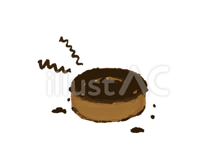 焦げたケーキ　大失敗 スポンジケーキ,失敗,生地のイラスト素材