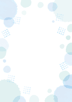 円のフレーム31 フレーム,背景,円,水彩,かわいい,枠,丸,ドット,カラフル,柔らかいのイラスト素材