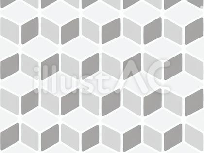 立方体・四角形連続の背景・壁紙1(灰)