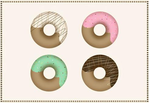 Donut / Colorful / PNG No background, tatlı çörek, gıda, abur cubur, JPG and PNG