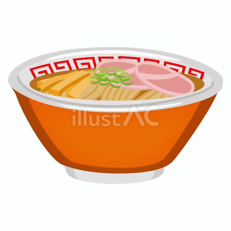 赤いどんぶりの中華そば どんぶり,ラーメン,中華そばのイラスト素材