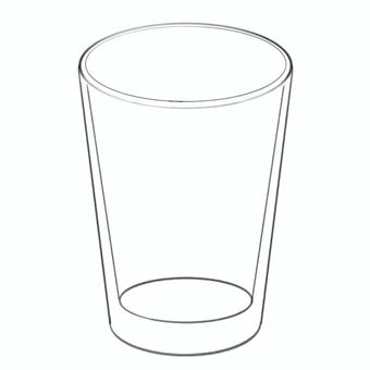 空のコップ コップ,食器,グラス,日用品,ガラス,雑貨のイラスト素材