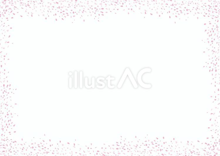 桜フレームm 桜,花びら,フレームのイラスト素材