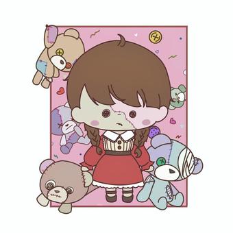 zombie doll, JPG and PNG zombie doll, halloween, costume, zombie, JPG and PNG