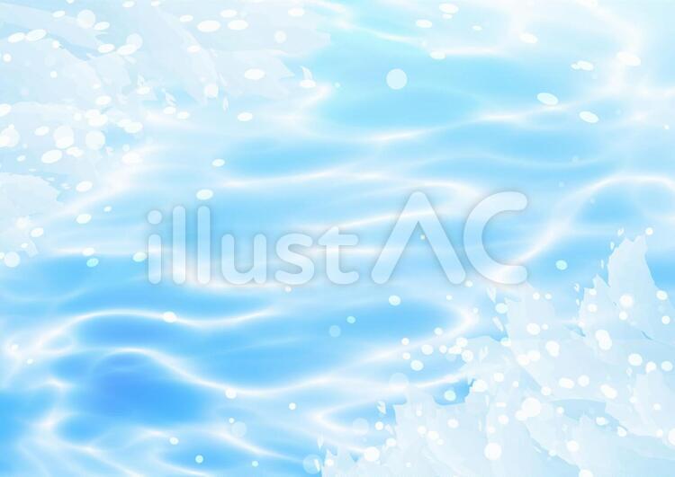 荒波のフレーム 海,荒波,背景のイラスト素材