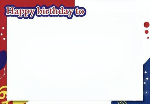 誕生日カードのイラスト 誕生日,バースデー,カード,フレーム,メッセージカード,お祝い,ハッピーバースデー,英語,デザイン,シンプルのイラスト素材