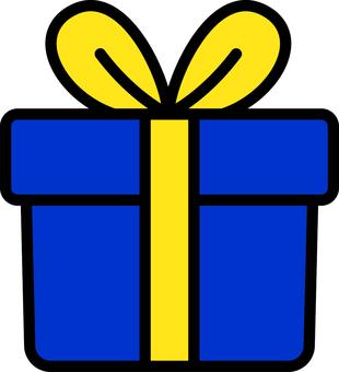 青のプレゼント箱です。 青のプレゼント箱です。 プレゼント,クリスマス,リボン,箱,シンプル,ギフト,ラッピング,贈り物,包装,装飾のイラスト素材