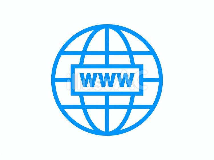 www地球アイコン www,地球,インターネットのイラスト素材