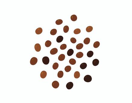 ブラウンマスタードシード ブラウンマスタードシード,マスタード,からし,スパイス,香辛料,調味料,食べ物,食材,料理,手描き風のイラスト素材